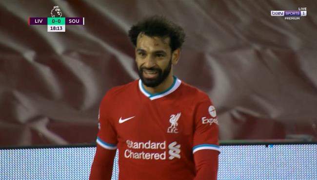 حارس ساوثهامبتون يحرم محمد صلاح من تسجيل هدف محقق