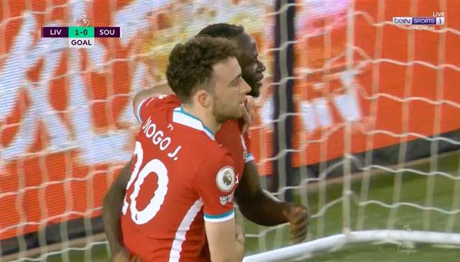 هدف ساديو ماني في مرمي ساوثهامبتون اسيست محمد صلاح
