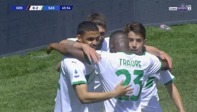 اهداف مباراة ساسولو وجنوي 2 1 الدوري الايطالي