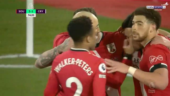 اهداف مباراة ساوثهامبتون وكريستال بالاس 3 1 الدوري الانجليزي