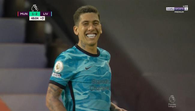 هدف فيرمينو الاول في مرمي مانشستر يونايتد بالدوري الانجليزي