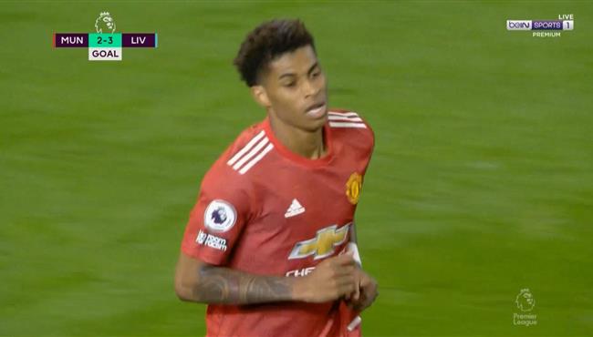 هدف راشفورد في مرمي ليفربول بالدوري الانجليزي