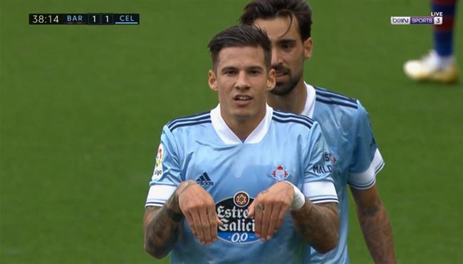 هدف تعادل سيلتا فيجو مع برشلونة 1 1 الدوري الاسباني