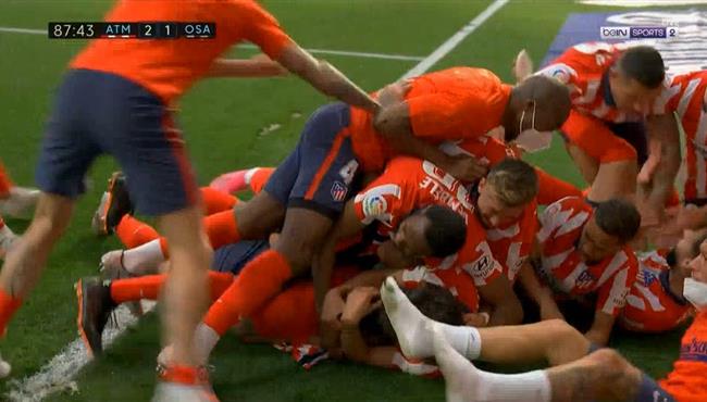 اهداف مباراة اتلتيكو مدريد واوساسونا 2 1 الدوري الاسباني