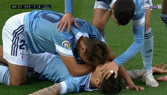 هدف سيلتا فيجو الثاني القاتل في مرمي برشلونة 2 1 الدوري الاسباني