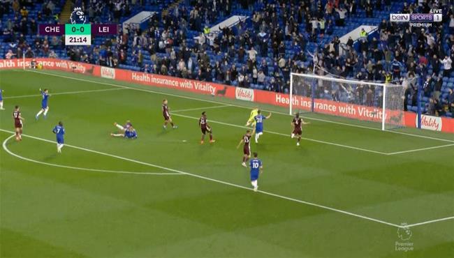 هدف تيمو فيرنر الملغي في مرمي ليستر سيتي بالدوري الانجليزي
