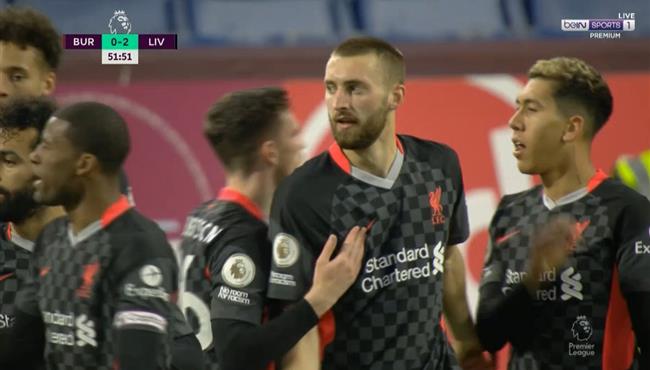 هدف ليفربول الثاني في مرمي بيرنلي فيليبس