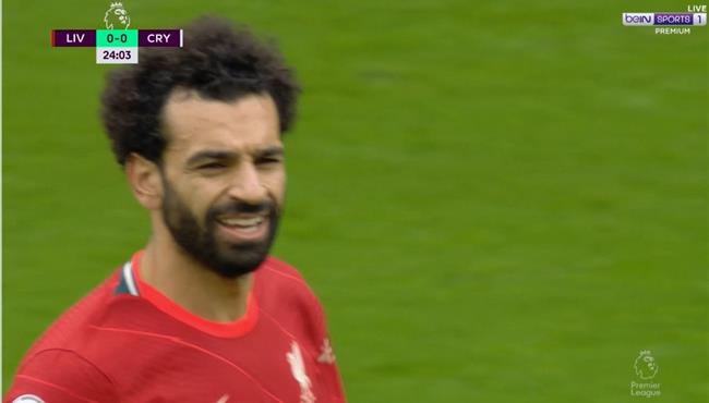محمد صلاح يهدر انفراد امام كريستال بالاس بالدوري الانجليزي