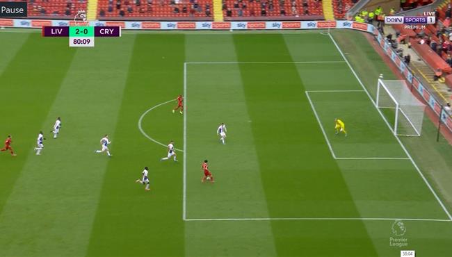 محمد صلاح يهدر هدف محقق امام كريستال بالاس