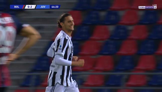 هدف يوفنتوس الثالث فى مرمي بولونيا ارديان رابيو