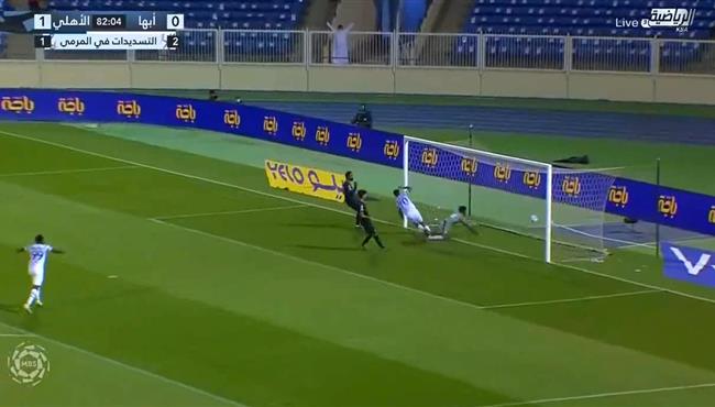 اهداف مباراة الاهلي وابها 1 1 الدوري السعودي