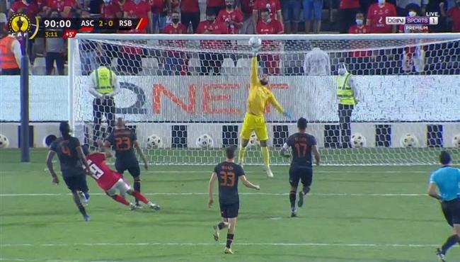 حارس نهضة بركان يحرم افشة من تسجيل هدف محقق للاهلي