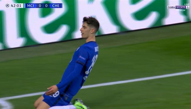 هدف كاي هافيرتز في مرمي مانشستر سيتي بنهائي دوري ابطال اوروبا