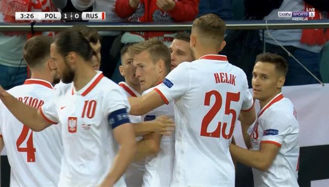 اهداف مباراة بولندا وروسيا 1 1 مباراة ودية