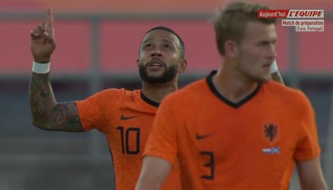 هدف ممفيس ديباي الاول الرائع في مباراة هولندا واسكتلندا اسيست فينالدوم