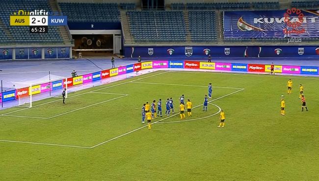 هدف رائع لـ استراليا في مرمي الكويت بتصفيات كأس العالم