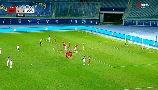 هدف الاردن الثاني الرائع في مرمي نيبال بتصفيات اسيا لكاس العالم