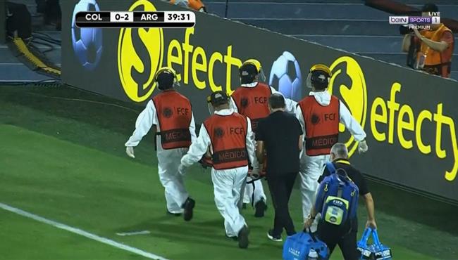 اصابة ايماليانو مارتينيز وخروجه في مباراة الارجنتين وكولومبيا