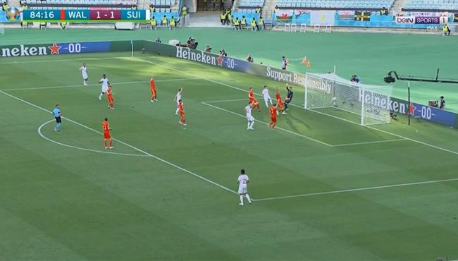 هدف سويسرا الملغي في مرمي ويلز بكاس امم اوروبا