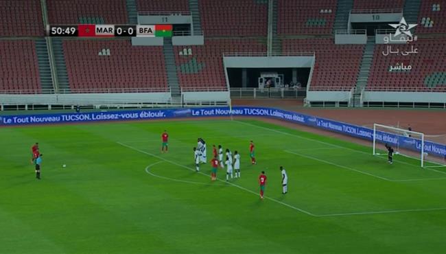 هدف اشرف حكيمي الرائع في مرمي بوركينا فاسو