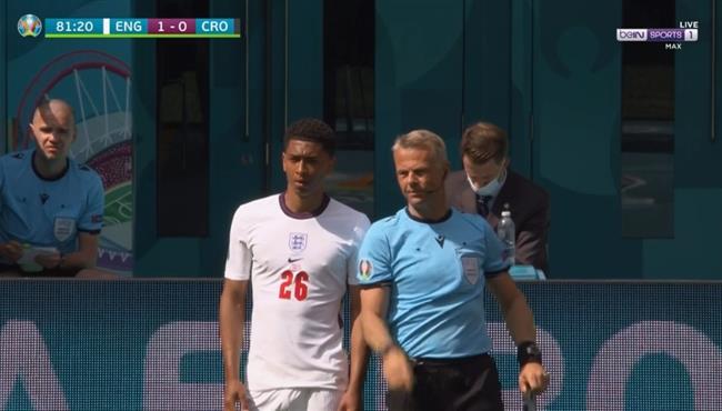 لحظة نزول بيلينجهام بمباراة انجلترا وكرواتيا أصغر لاعب في تاريخ اليورو