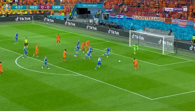 تصدي حارس اوكرانيا الرائع يمنع هولندا من هدف محقق