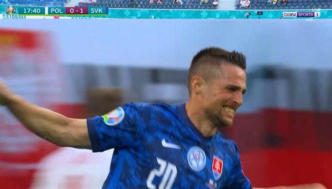 هدف سلوفاكيا الأول في مرمي بولندا 1 0 كاس أمم أوروبا