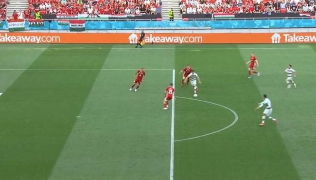 كريستيانو رونالدو ينفعل علي جوتا بسبب عدم التمرير له في مباراة البرتغال والمجر