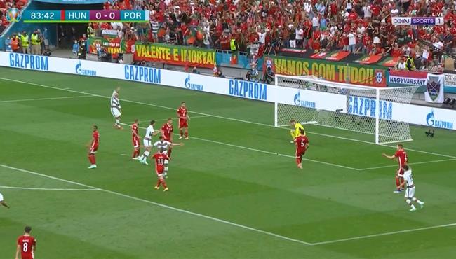 هدف البرتغال الاول في مرمي المجر 1 0 كاس امم اوروبا