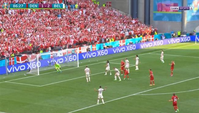 العارضة تحرم برايثوايت من تسجيل هدف قاتل للدنمارك