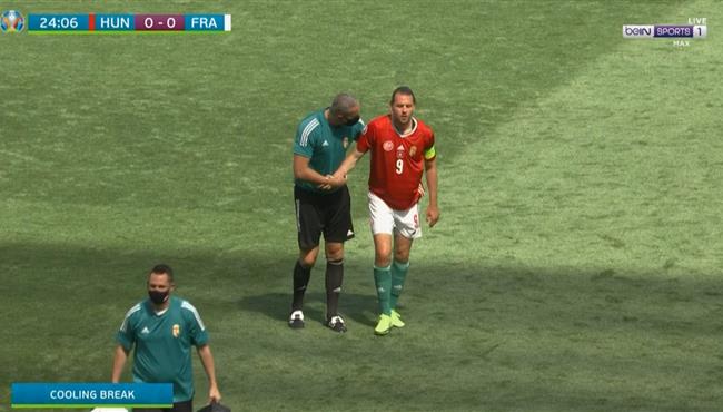 اصابة ادم شالاي وخروجة في مباراة فرنسا والمجر