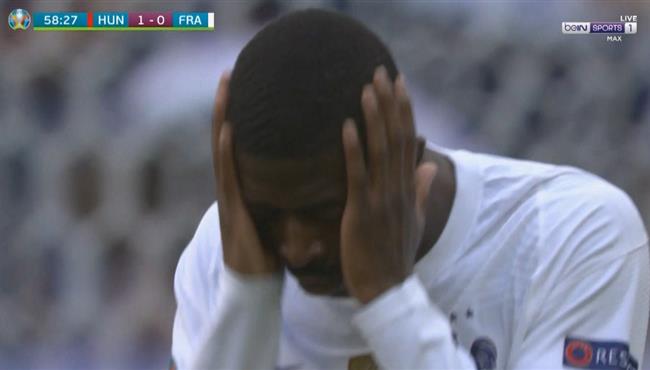 القائم يحرم عثمان ديمبلي من تسجيل هدف امام المجر