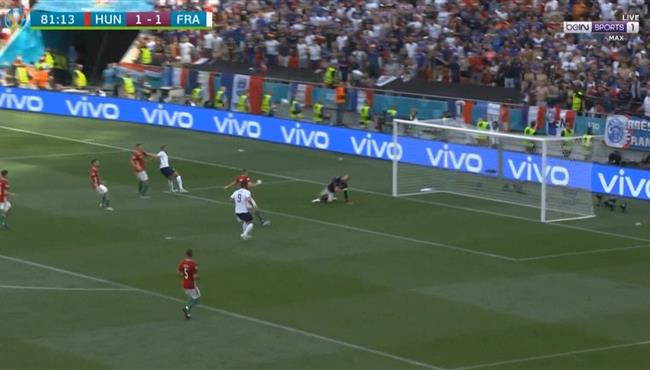 تصدي حارس المجر يحرم مبابي من تسجيل هدف