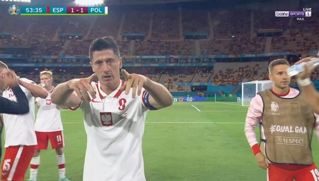 هدف ليفاندوفيسكي في مرمي اسبانيا بكأس امم اوروبا
