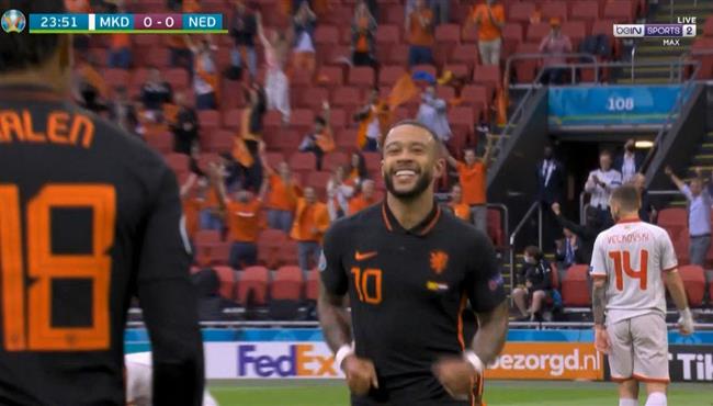 هدف ديباي في مرمي مقدونيا بكاس امم اوروبا