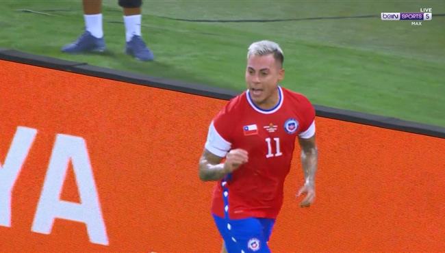 هدف تشيلي الاول الرائع في مرمي اوروجواي فارغاس