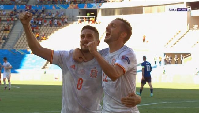 هدف اسبانيا الثالث في مرمي سلوفاكيا بابلو سارابيا