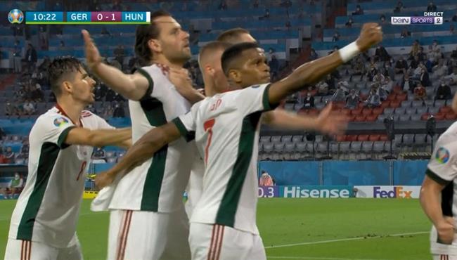 هدف المجر الاول في مرمي المانيا بكأس امم اوروبا