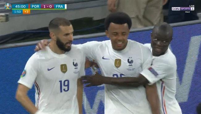 هدف كريم بنزيما الاول في مرمي البرتغال بكأس امم اوروبا