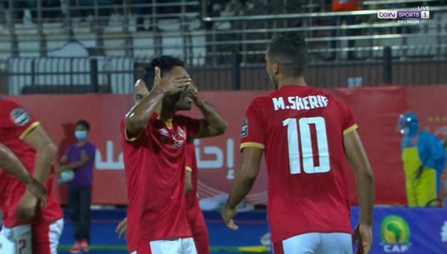 هدف حسين الشحات في مرمي الترجي اسيست رائع من افشة