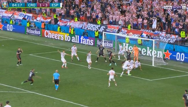 هدف كرواتيا الثاني في مرمي اسبانيا ميسلاف اورسيتش