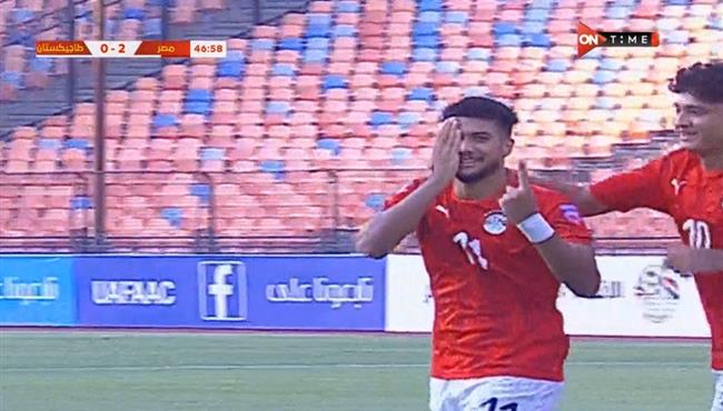 هدف مصر الثالث في مرمي طاجكيستان بكأس العرب تحت 20 سنه