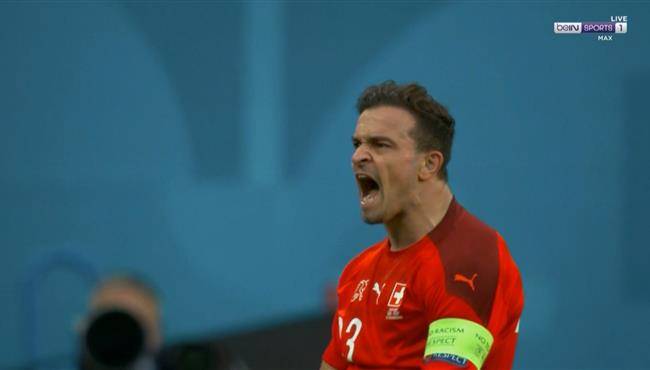 هدف تعادل سويسرا مع اسبانيا 1 1 كاس امم اوروبا شاكيري