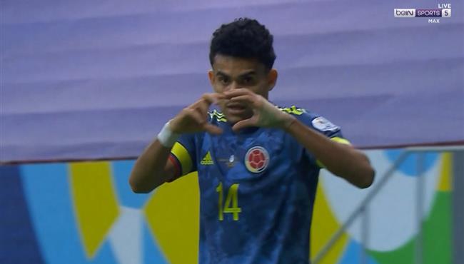 هدف لويس دياز الاول في مرمي بيرو بكوبا امريكا