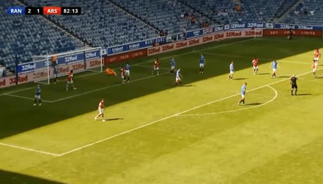 اهداف مباراة ارسنال وجلاسكو رينجر 2 2 مباراة ودية