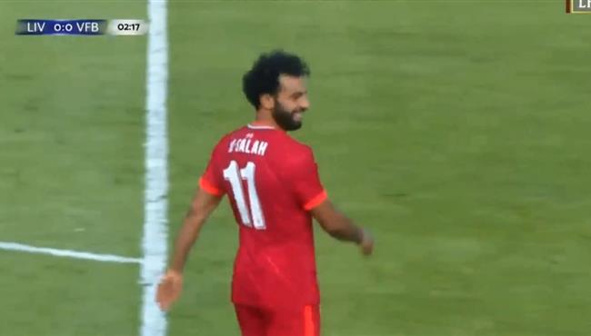 محمد صلاح يهدر انفراد امام شتوتجارت بمباراة ودية