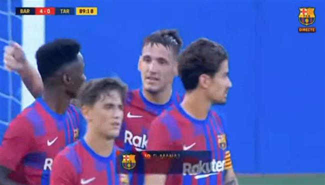 هدف برشلونة الرابع في مرمي خيمناستيك طركونة بمباراة ودية
