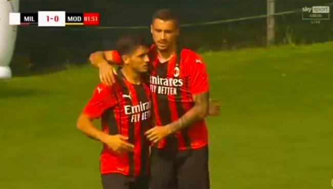 اهداف مباراة ميلان ومودينا 5 0 مباراة ودية