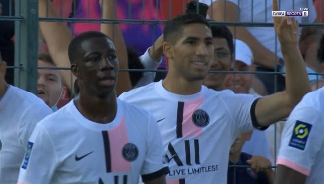 هدف اشرف حكيمي في مباراة باريس سان جيرمان واورليان الودية