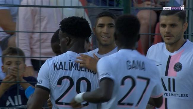 هدف فوز باريس سان جيرمان علي اورليان 1 0 اشرف حكيمي